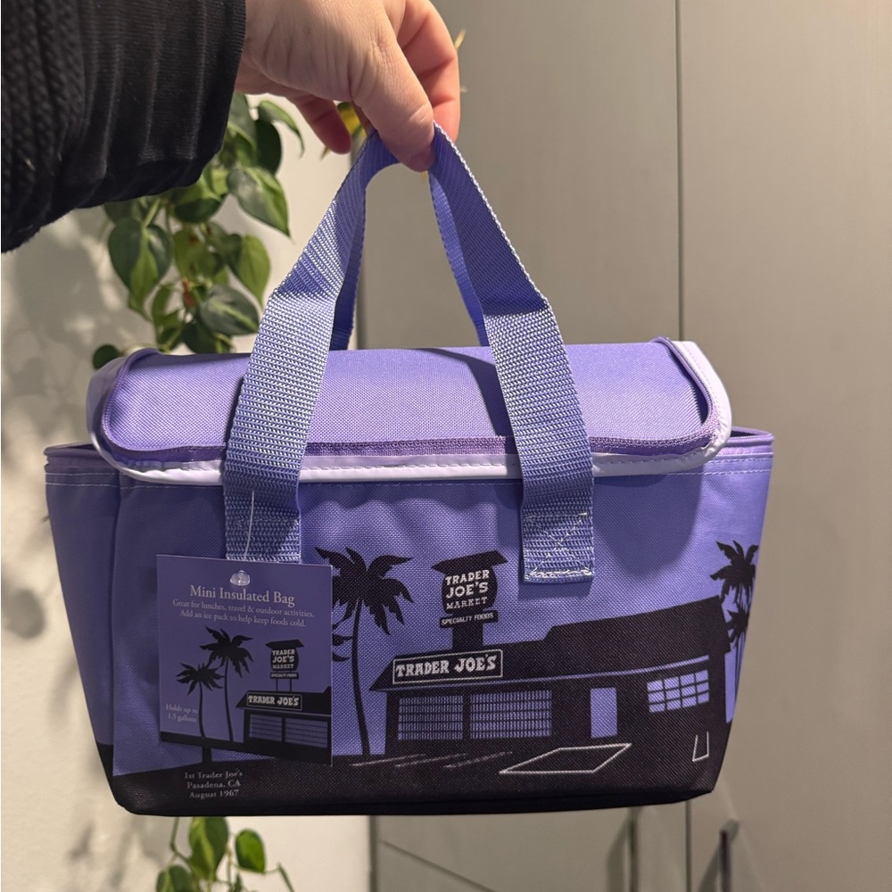 Trader Joe's Purple Mini Insulated Bag